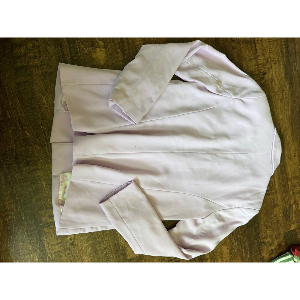 Skies are blue purple open front easy blazer small - Picture 4 of 4